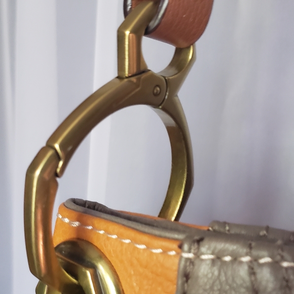 orYANY Lian Color Block 100% Pebble Leather Hobo Bag - Picture 6 of 13